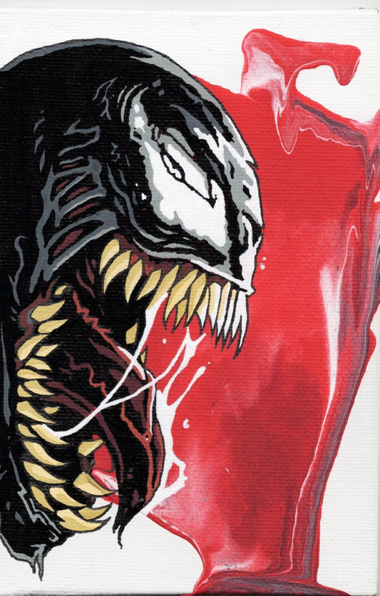 Original Small Canvas Painting Venom